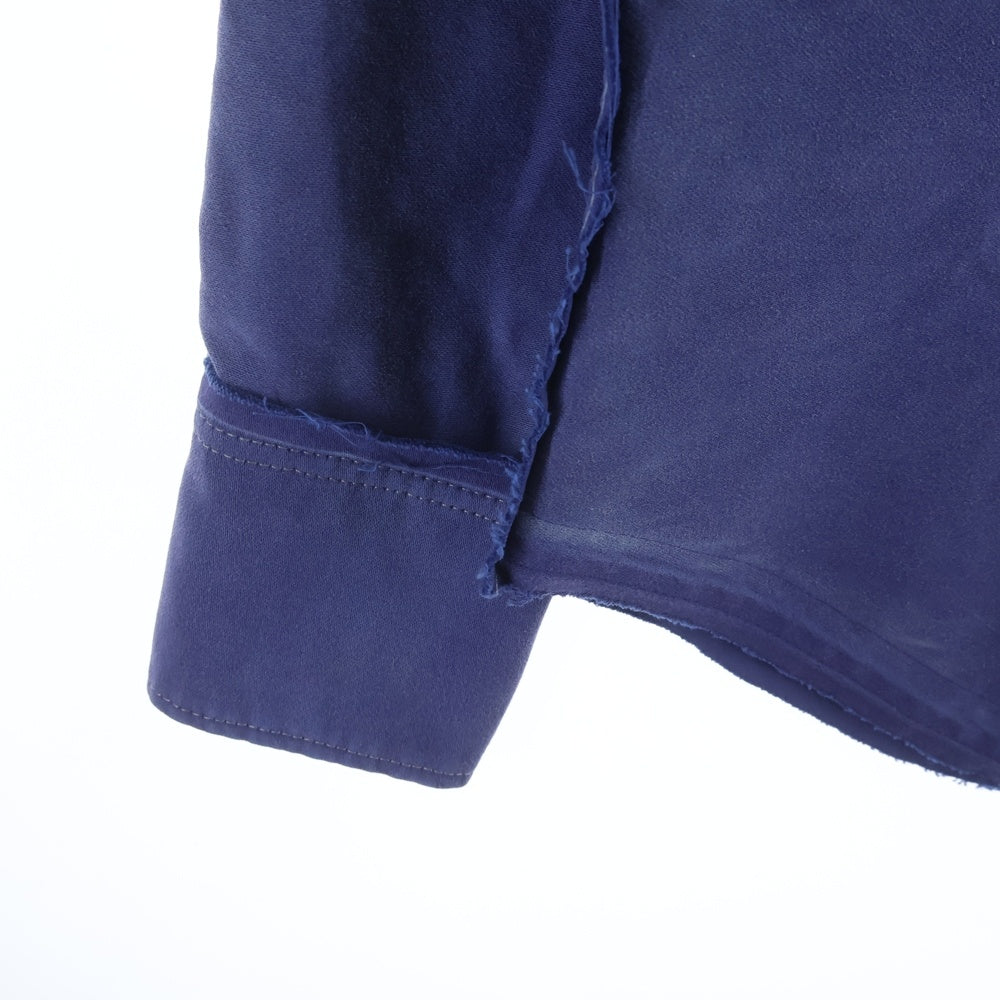 Maison Martin Margiela(メゾンマルタンマルジェラ) 23SS 長袖モールスキンウエスタンシャツ ブルー S50DT0006 S76543