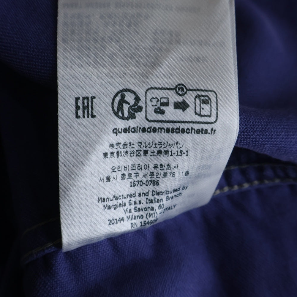 Maison Martin Margiela(メゾンマルタンマルジェラ) 23SS 長袖モールスキンウエスタンシャツ ブルー S50DT0006 S76543