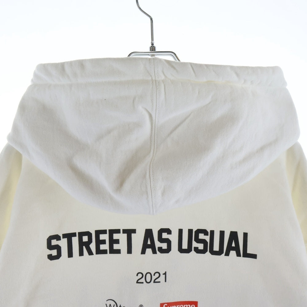 Supreme WTAPS Sic'em! パーカー ホワイト Supreme/WTAPS Sic'em! Hooded Sweatshirt - メルカリ