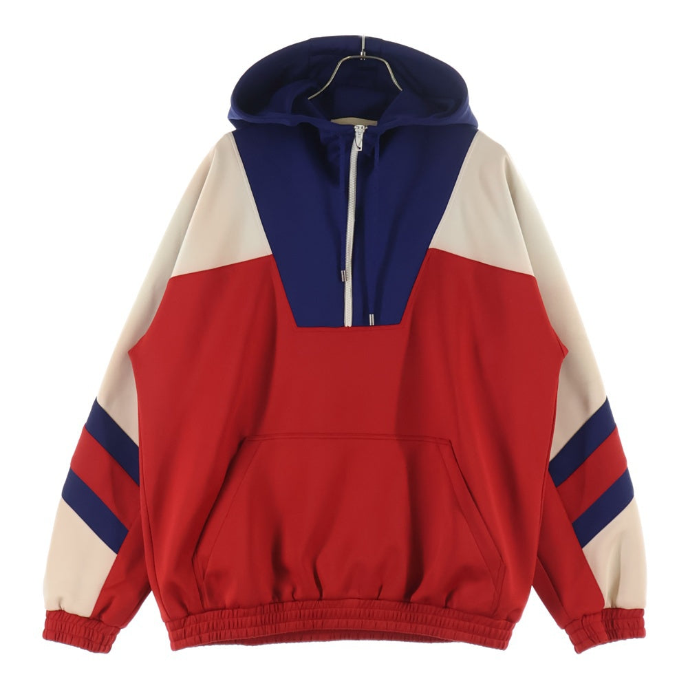 GUCCI(グッチ) Neoprene Half-Zip Webbed Jacket ハーフジップ パーカー マルチ 706413 XJETH