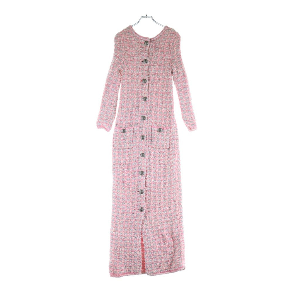 BALENCIAGA(バレンシアガ) Back-to-Front Dress Tweed ツイード ワンピース ピンク 704570 T3251 レディース