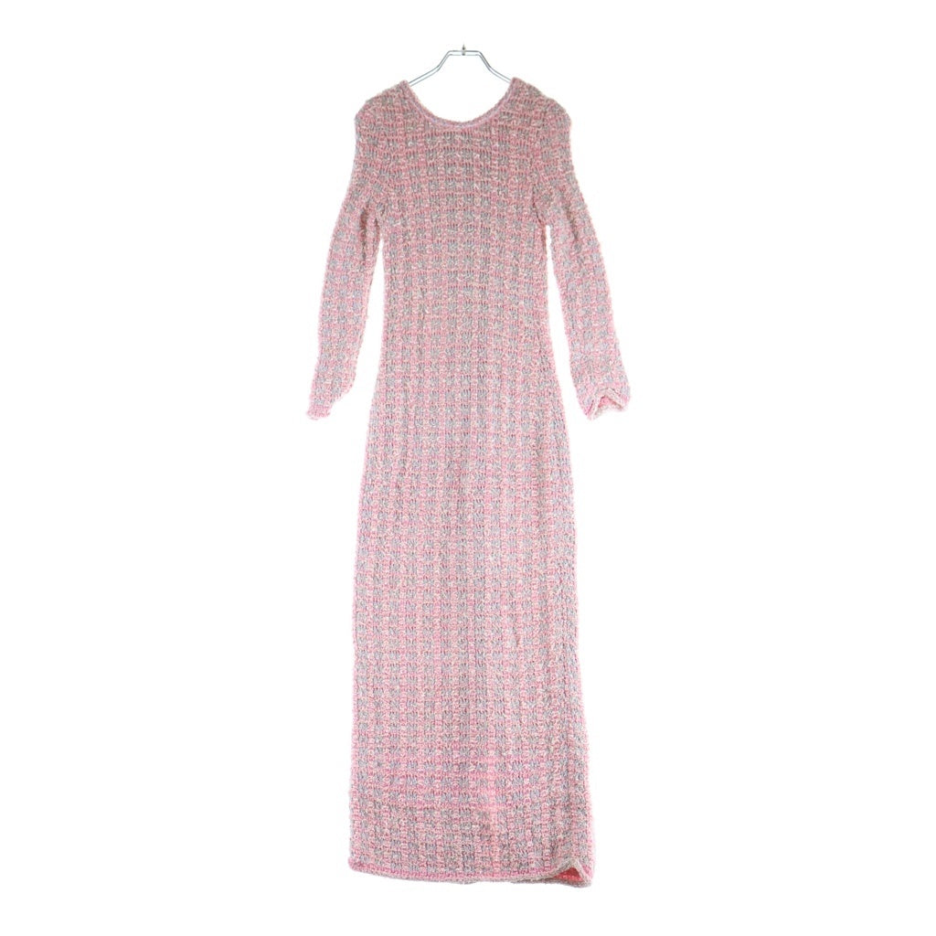 BALENCIAGA(バレンシアガ) Back-to-Front Dress Tweed ツイード ワンピース ピンク 704570 T3251 レディース