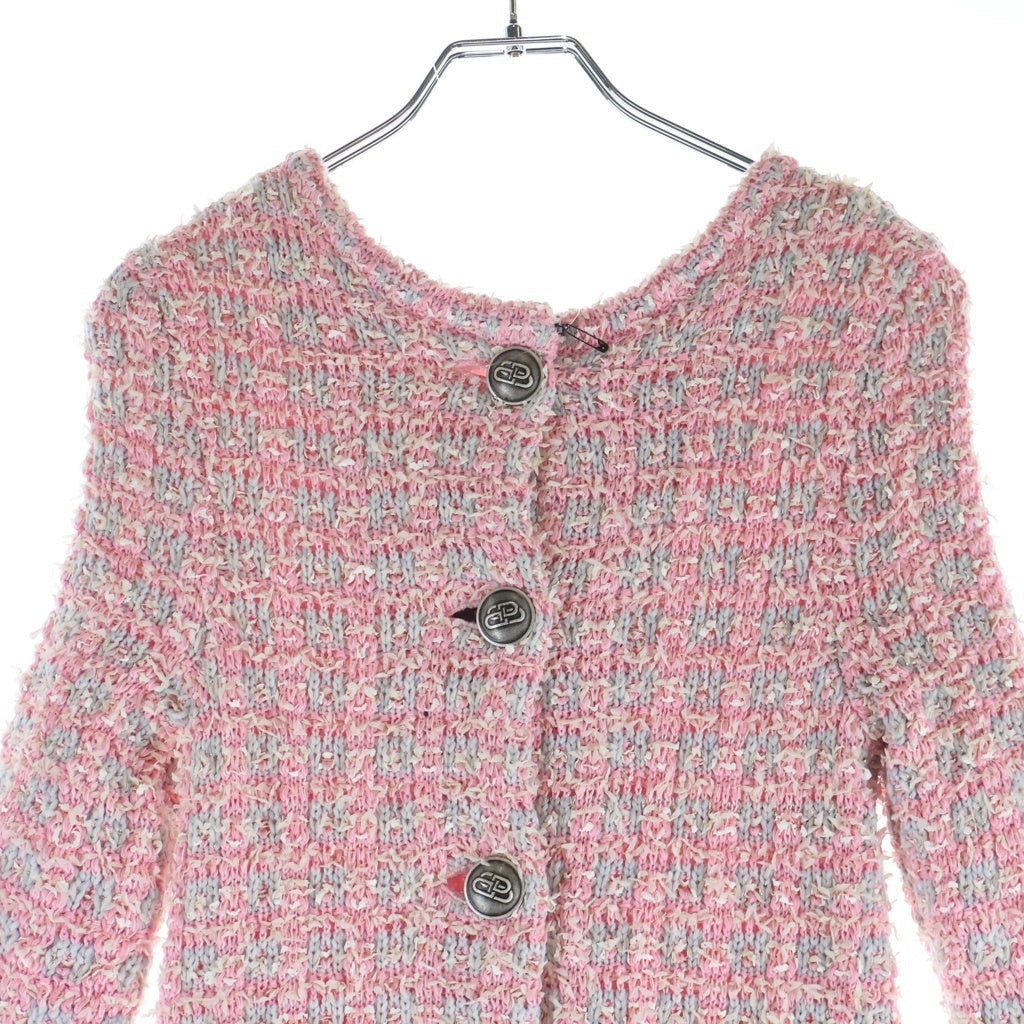 BALENCIAGA(バレンシアガ) Back-to-Front Dress Tweed ツイード ワンピース ピンク 704570 T3251 レディース