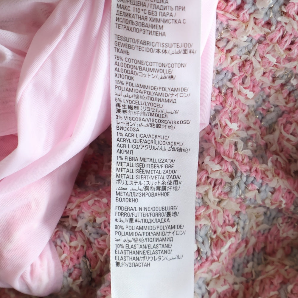 BALENCIAGA(バレンシアガ) Back-to-Front Dress Tweed ツイード ワンピース ピンク 704570 T3251 レディース