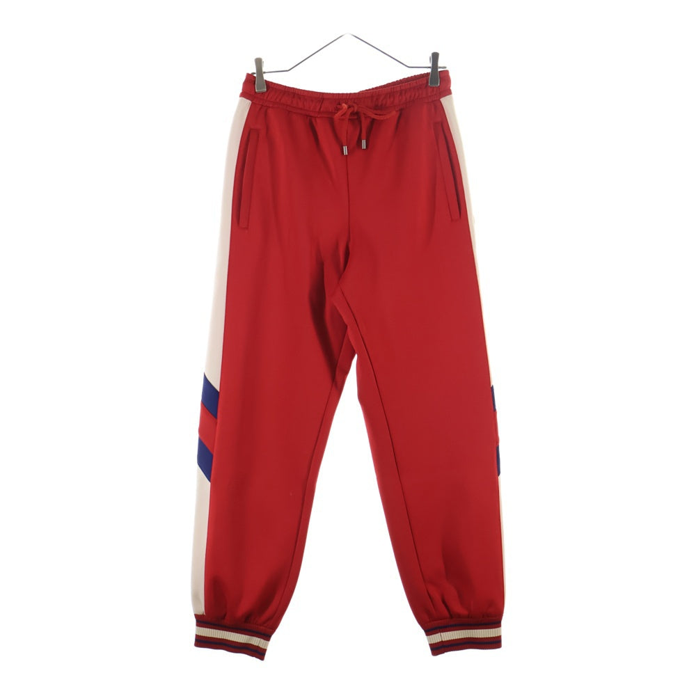 GUCCI(グッチ) Neoprene Track Webbed Pant サイドロゴ トラックパンツ レッド 715190 XJETH