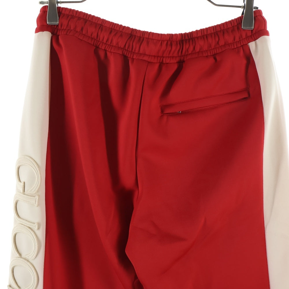 GUCCI(グッチ) Neoprene Track Webbed Pant サイドロゴ トラックパンツ レッド 715190 XJETH