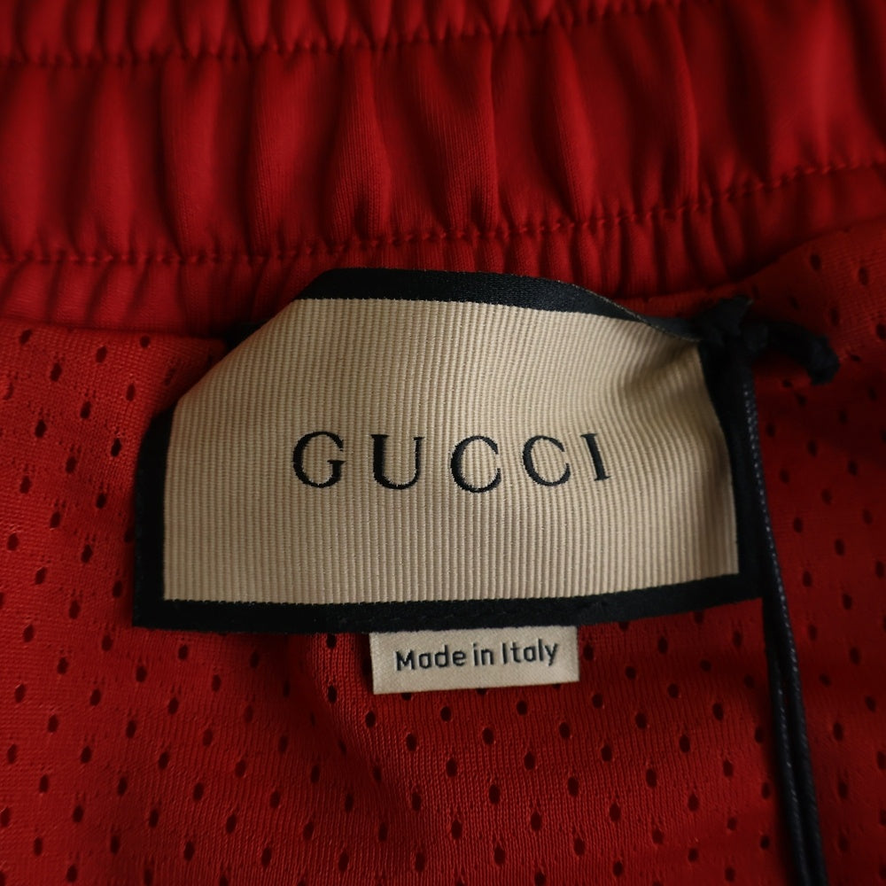 GUCCI(グッチ) Neoprene Track Webbed Pant サイドロゴ トラックパンツ レッド 715190 XJETH