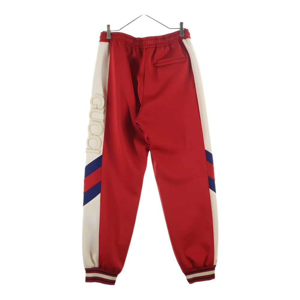 GUCCI(グッチ) Neoprene Track Webbed Pant サイドロゴ トラックパンツ レッド 715190 XJETH