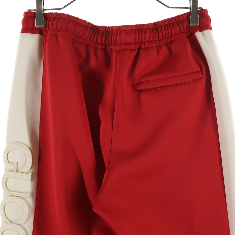 GUCCI(グッチ) Neoprene Track Webbed Pant サイドロゴ トラックパンツ レッド 715190 XJETH