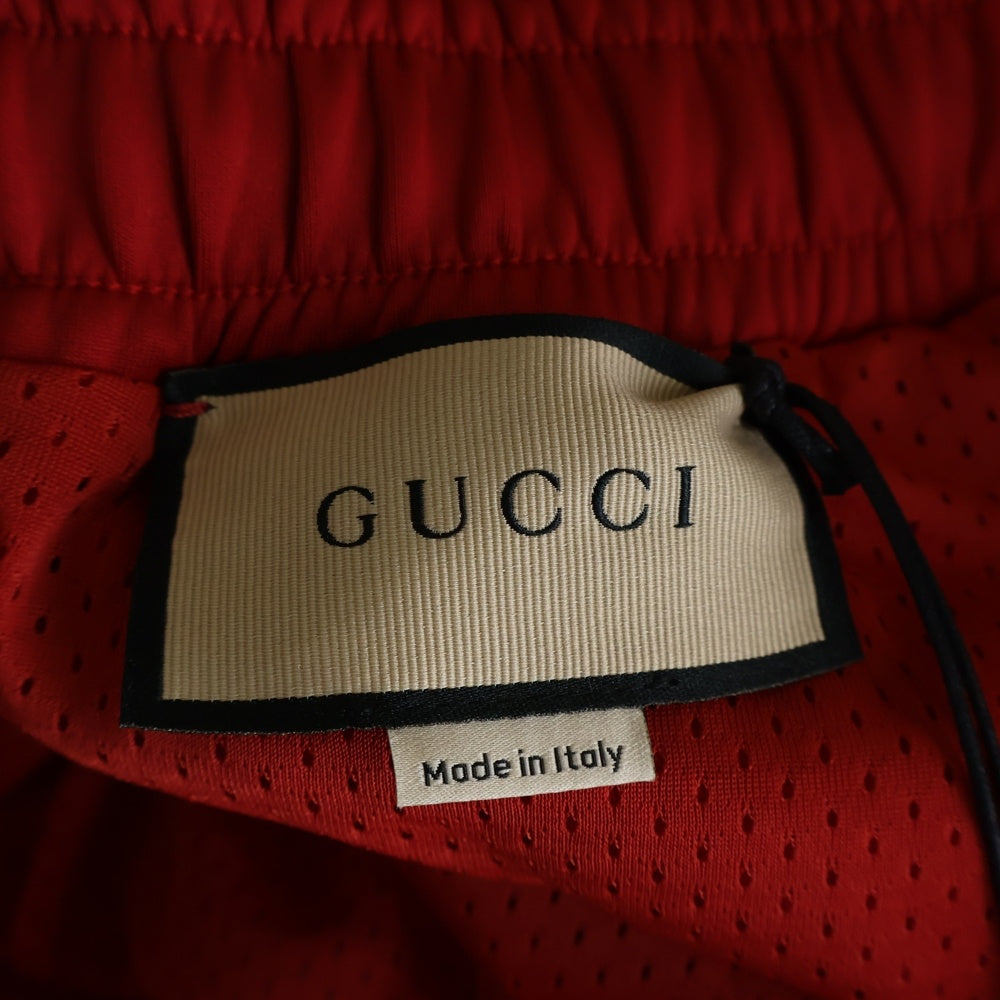 GUCCI(グッチ) Neoprene Track Webbed Pant サイドロゴ トラックパンツ レッド 715190 XJETH