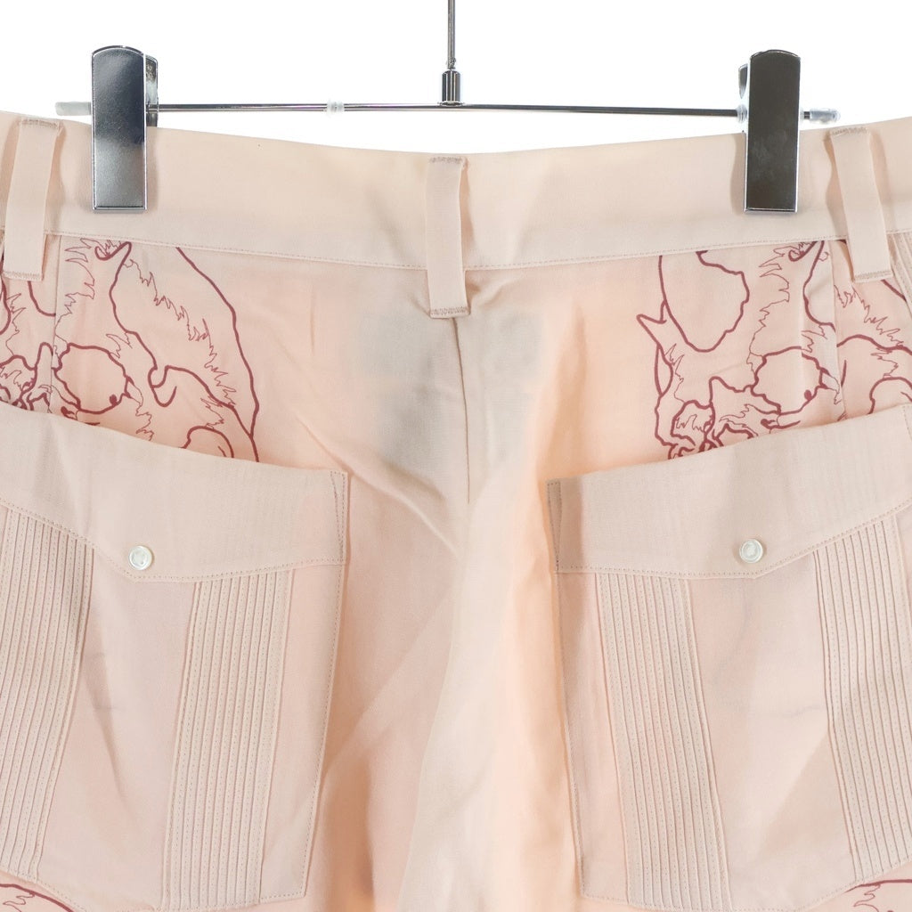 WACKO MARIA(ワコマリア) 24SS ×56 TATTOO STUDIO CUBA SHORTS 56タトゥースタジオ キューバ ショーツ ハーフパンツ ピンク 56TS-WM-PT03