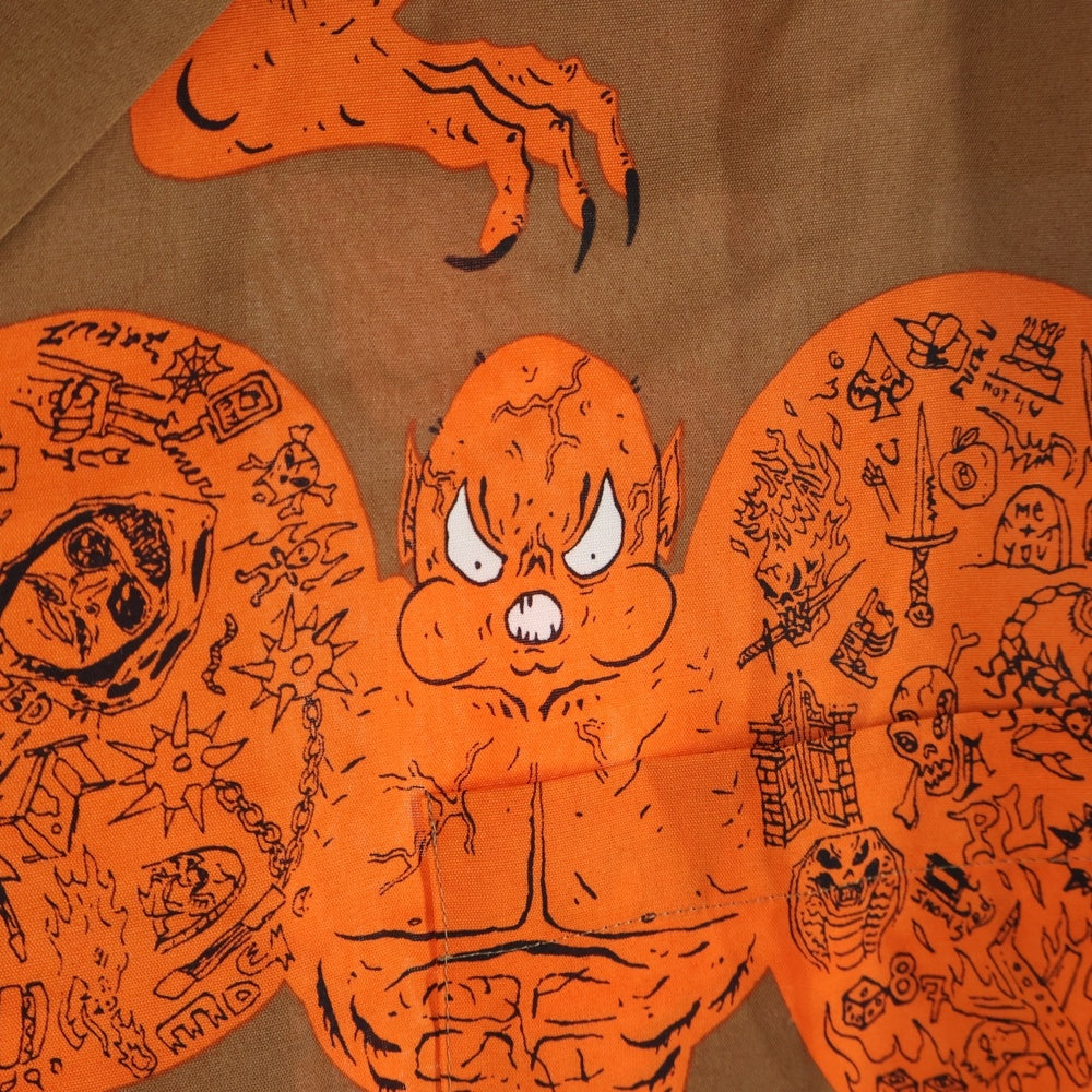 WACKO MARIA(ワコマリア) 24AW ×NECK FACE HAWAIIAN SHIRT ネックフェイス 総柄 ハワイアンシャツ ブラウン NECKFACE-WM-HI19