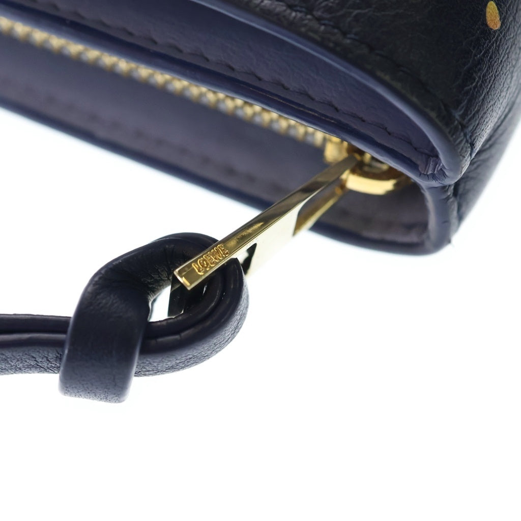 LOEWE(ロエベ) ×ハウル動く城 マジカル スカイ レザー ウォレット 二つ折り財布 ネイビー