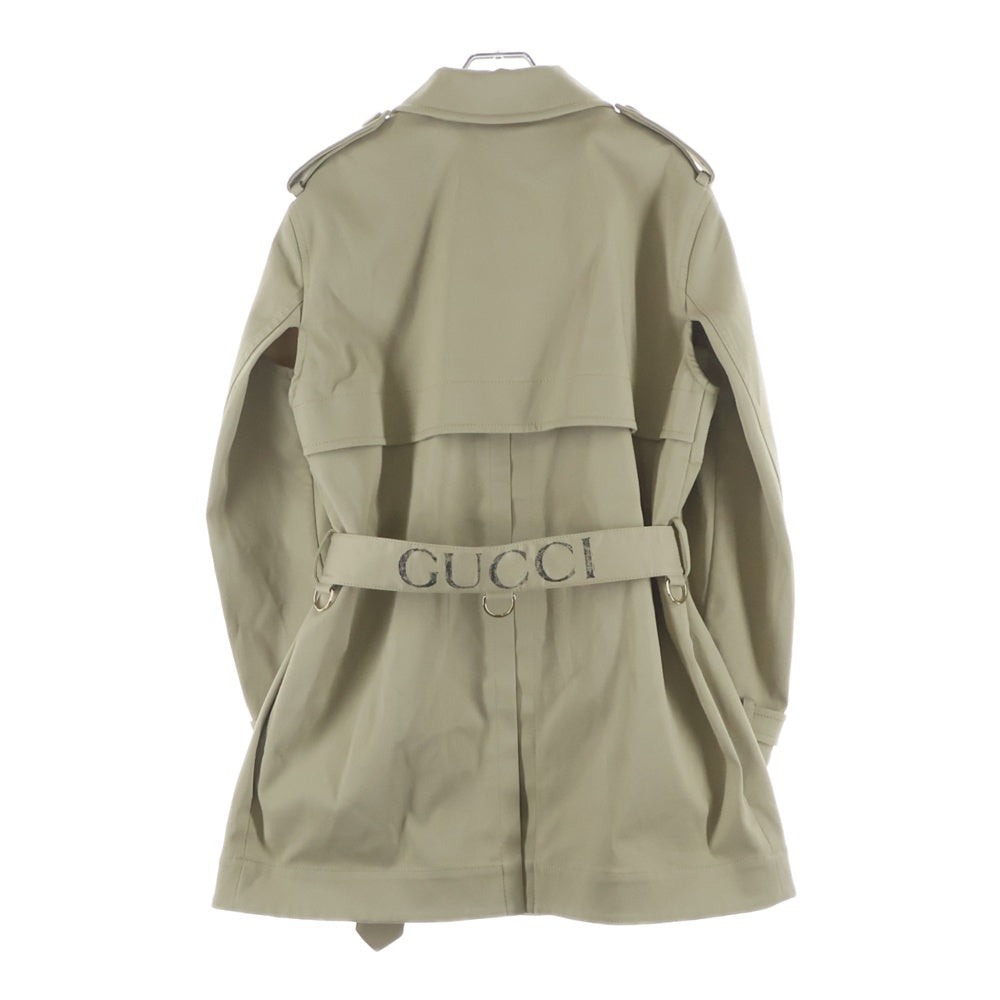 GUCCI(グッチ) コットン ギャバジン エポレット ダブルブレスト