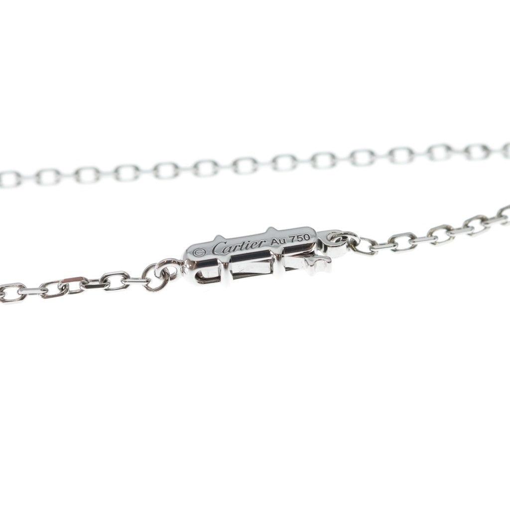 Cartier(カルティエ) アグラフ ネックレス K18WG パヴェダイヤモンド