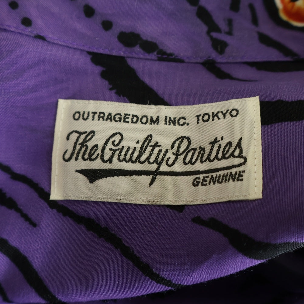 WACKO MARIA(ワコマリア) 22SS ×TIM LEHI S/S HAWAIIAN SHIRT ティムリーハイ レオパード ショートスリーブ ハワイアンシャツ パープル TIMLEHI-WM-HI27