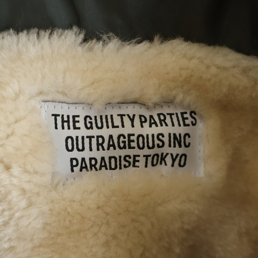 WACKO MARIA(ワコマリア) 22AW BOA COACH JACKET ボアライニング ナイロンコーチジャケット グレー 22FWE-WMO-BL03