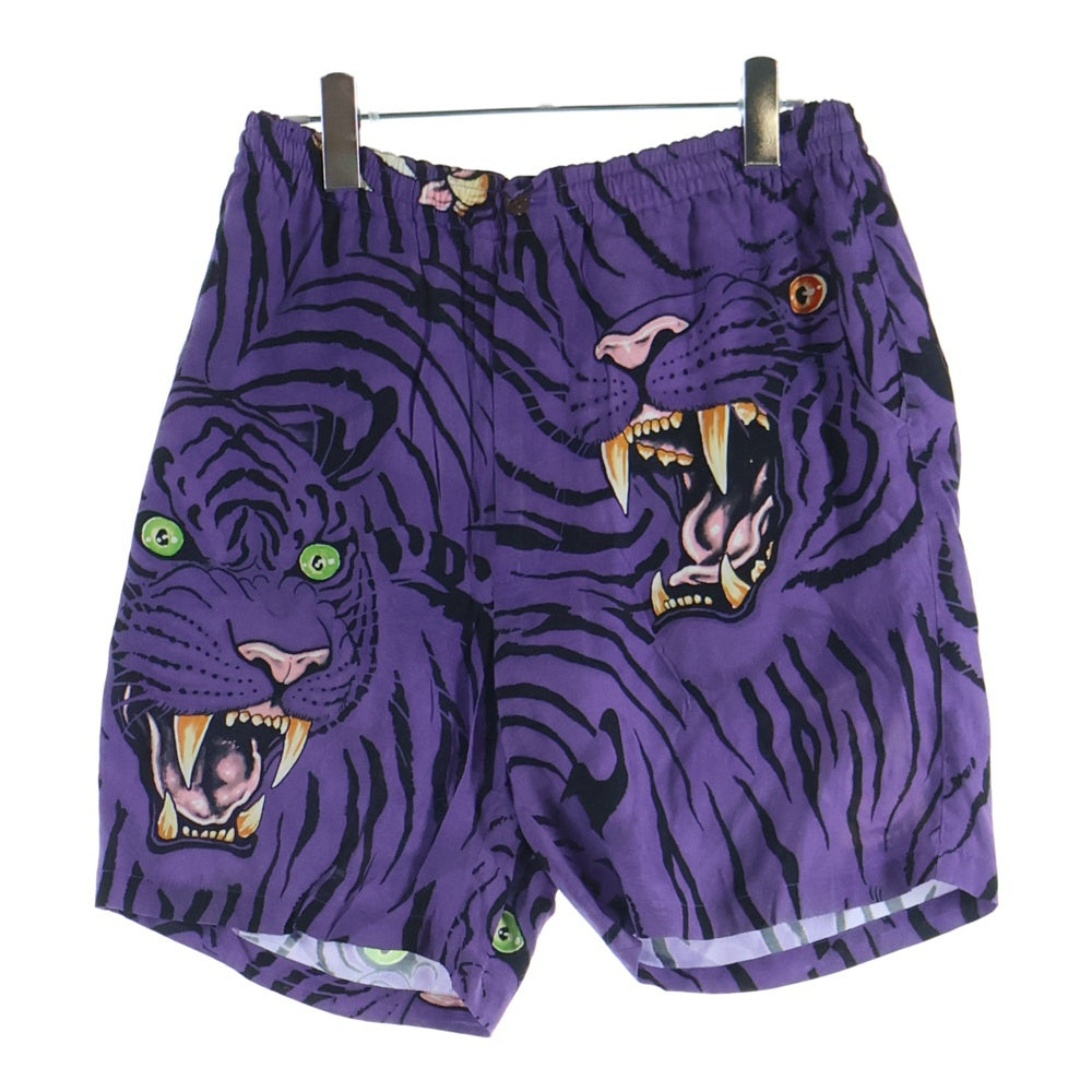 WACKO MARIA(ワコマリア) 22SS ×TIM LEHI HAWAIIAN SHORT ティムリーハイ レオパード ハワイアン ショーツ ハーフパンツ パープル TIMLEHI-WM-HI31