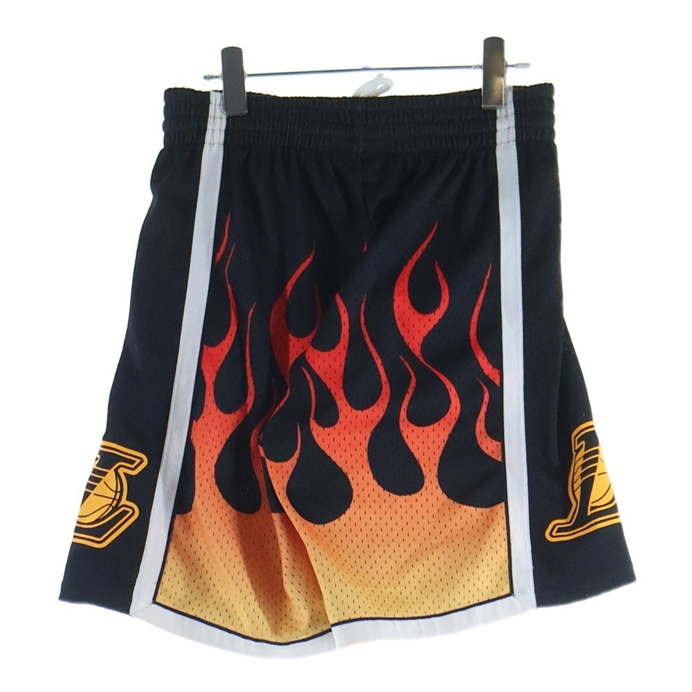 Mitchell&Ness(ミッチェル アンド ネス) LOS ANGELES LAKERS FLAMES SWINGMAN SHORT ロサンゼルス レイカーズ ファイアーフレーム スウィングマン ショーツ ハーフパンツ SMSHBW19137-LAL