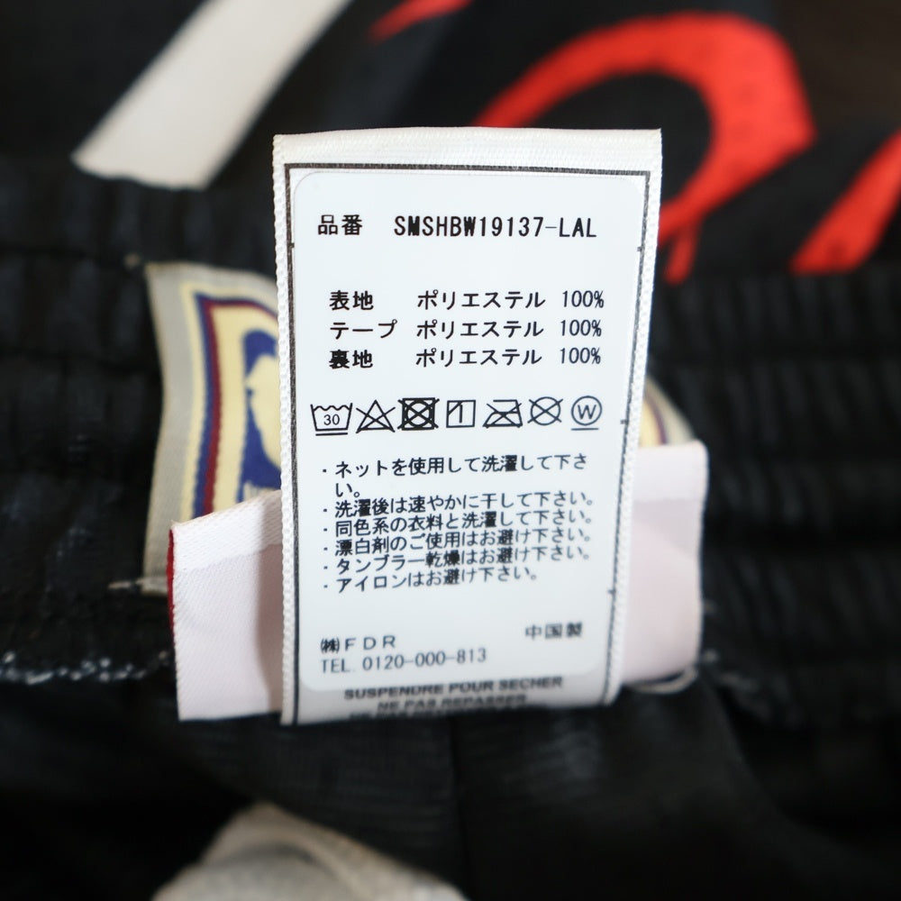 Mitchell&Ness(ミッチェル アンド ネス) LOS ANGELES LAKERS FLAMES SWINGMAN SHORT ロサンゼルス レイカーズ ファイアーフレーム スウィングマン ショーツ ハーフパンツ SMSHBW19137-LAL