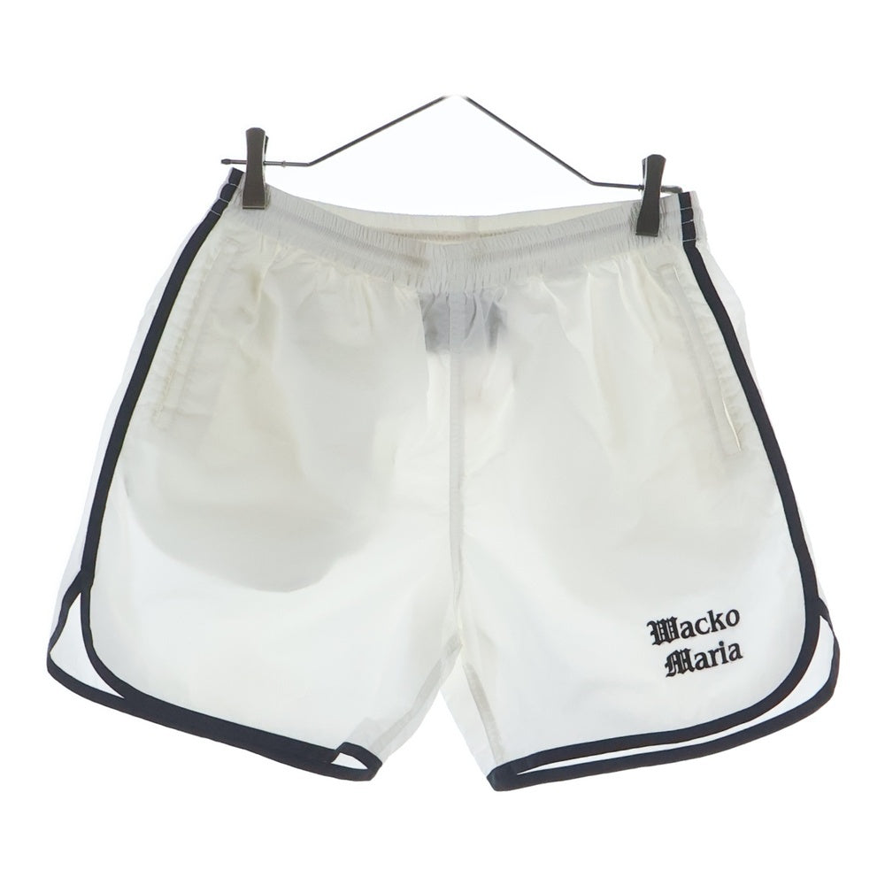WACKO MARIA(ワコマリア) 24SS ATHLETIC SHORTS アスレチック ナイロンショーツ ハーフパンツ ホワイト 24SS-WMP-PT14