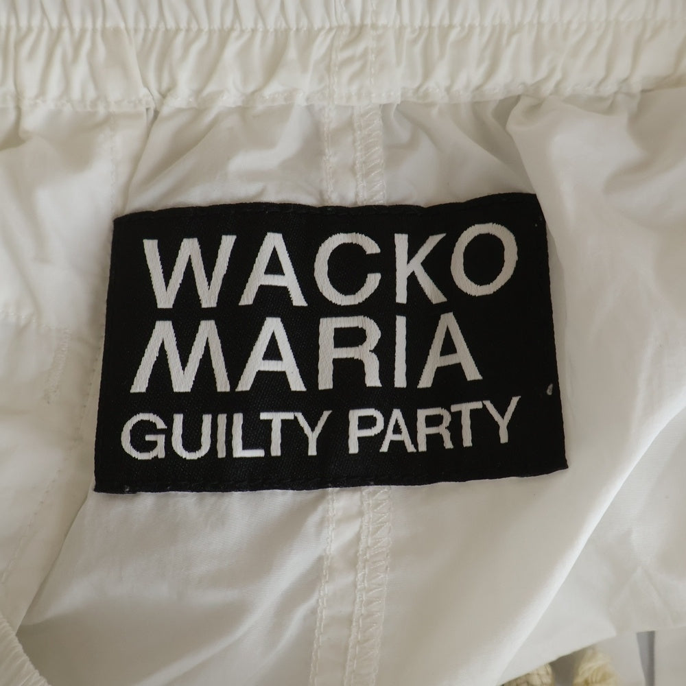 WACKO MARIA(ワコマリア) 24SS ATHLETIC SHORTS アスレチック ナイロンショーツ ハーフパンツ ホワイト 24SS-WMP-PT14