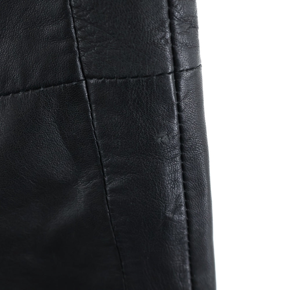 BREATH(ブレス) 22AW LEATHER TRACK PANTS レザー トラックパンツ ブラック BR22AW-P-1001