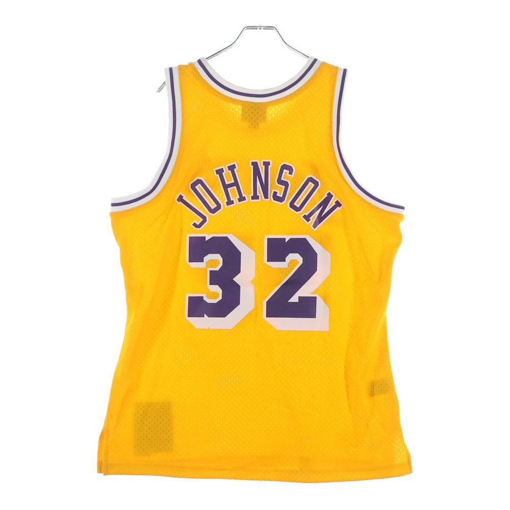 Mitchell&Ness(ミッチェル アンド ネス) SWINGMAN HOME JERSEY LAKERS 84 MAGIC JOHNSON スウィングマン ホーム ジャージ レイカーズ マジック ジョンソン ノースリーブ タンクトップ SMJYGS18175