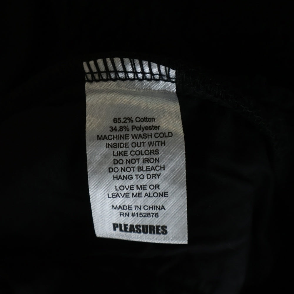 PLEASURES(プレジャーズ) ×SLIPKNOT SELF TITLED SWEATPANTS スリップノット セルフ タイトル スウェットパンツ ブラック
