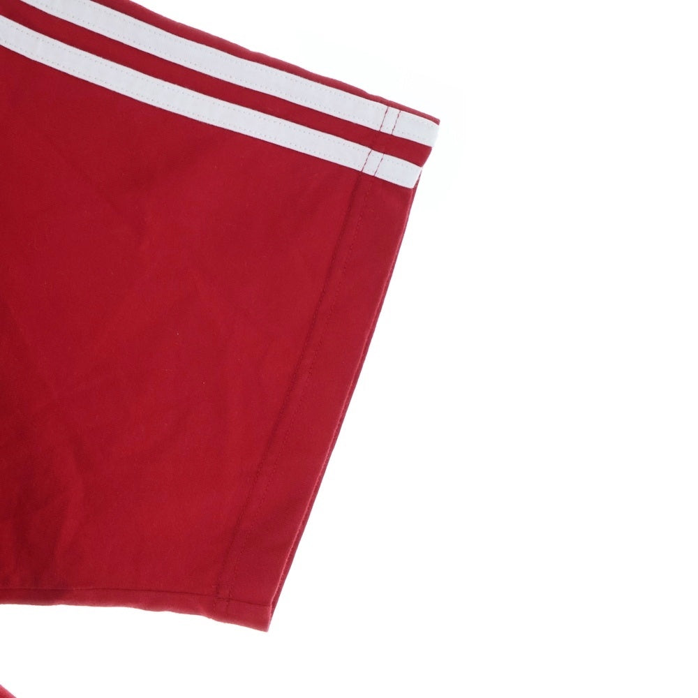 BALENCIAGA(バレンシアガ) 23SS ×ADIDAS アディダス フロントロゴ クルーネック半袖Tシャツ カットソー レッド 739101 TNVA6