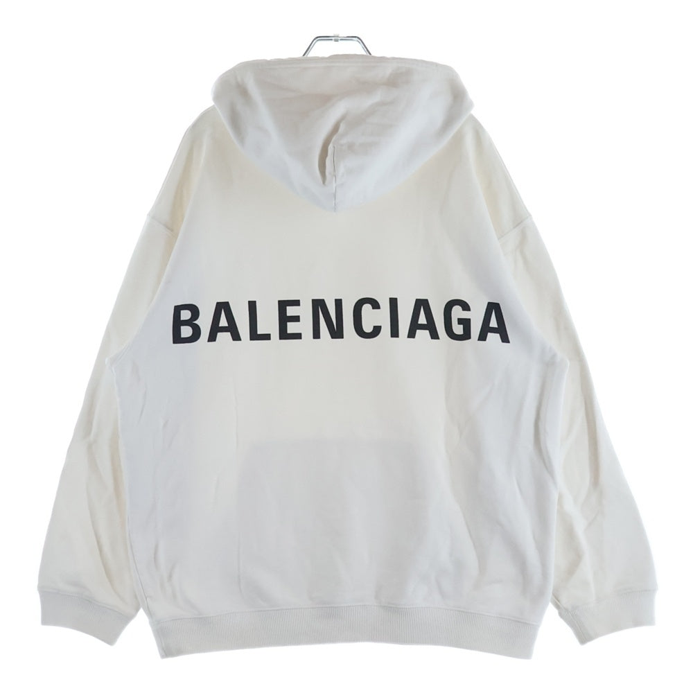 BALENCIAGA(バレンシアガ) 17AW BACK LOGO HOODIE バックロゴプリント プルオーバースウェットパーカー フーディー ホワイト 508184 TYK54