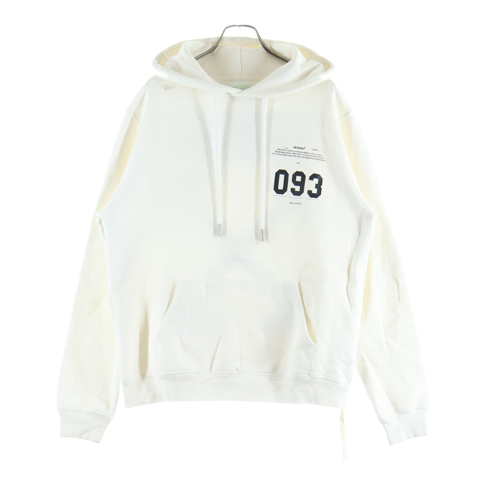OFF-WHITE(オフホワイト) 18SS 両面プリント プルオーバースウェットパーカー フーディー ホワイト OMBB032S18003215
