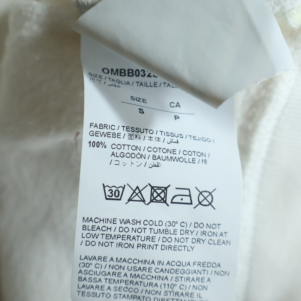 OFF-WHITE(オフホワイト) 18SS 両面プリント プルオーバースウェットパーカー フーディー ホワイト OMBB032S18003215