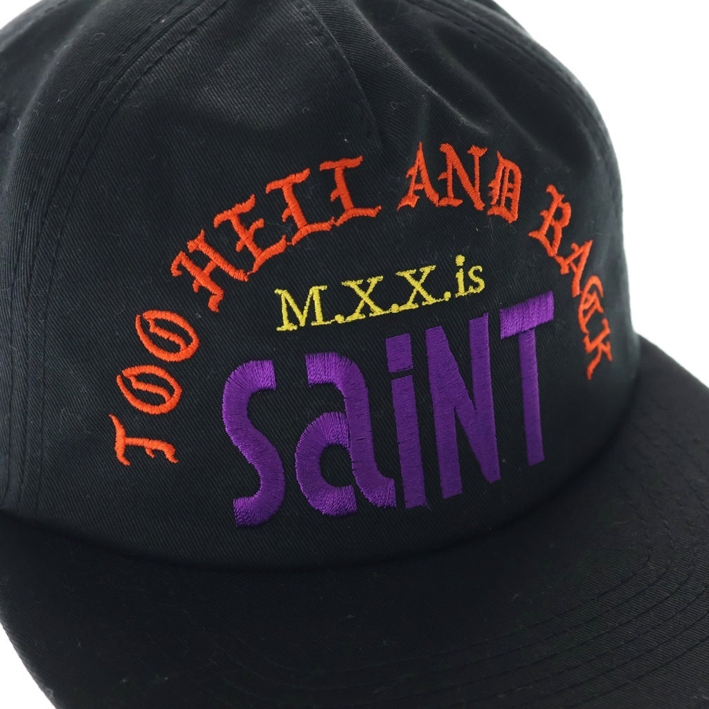 SAINT MICHAEL(セントマイケル) 25AW SINNER SHINE シンナー シャイン フロントロゴ ベースボールキャップ 帽子 ブラック SM-HR1-0000-090