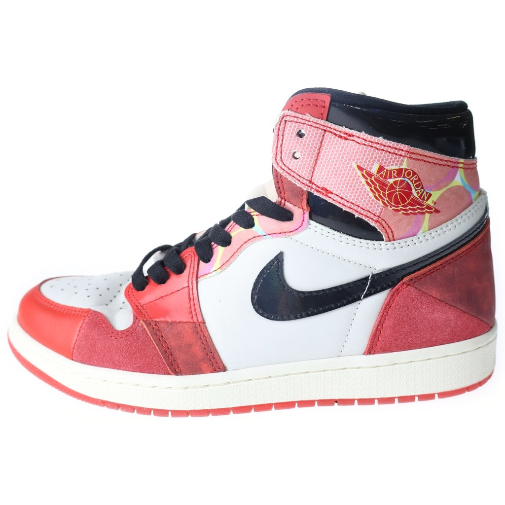NIKE(ナイキ) ×SPIDER MAN AIR JORDAN 1 HIGH OG SP スパイダーマン エアジョーダン 1 ハイカットスニーカー ホワイト/レッド US8.5/26.5cm DV1748-601