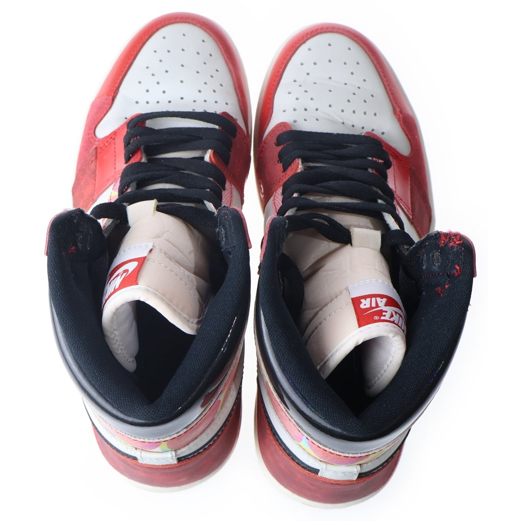 NIKE(ナイキ) ×SPIDER MAN AIR JORDAN 1 HIGH OG SP スパイダーマン エアジョーダン 1 ハイカットスニーカー ホワイト/レッド US8.5/26.5cm DV1748-601