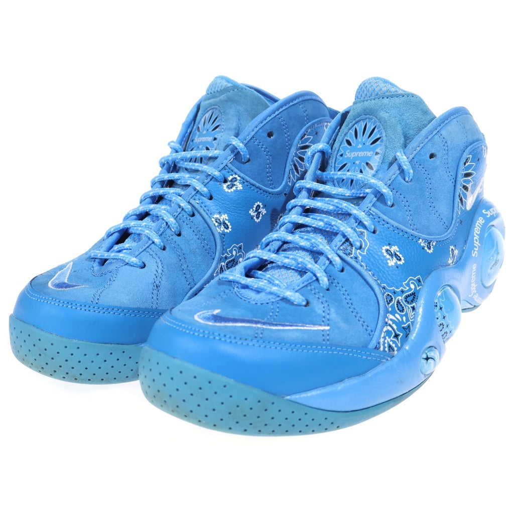 NIKE(ナイキ) 22SS ×SUPREME AIR ZOOM FLIGHT 95 シュプリーム エアズーム フライト ユニバーシティ ローカットスニーカー ブルー US8/26cm DJ8604-400
