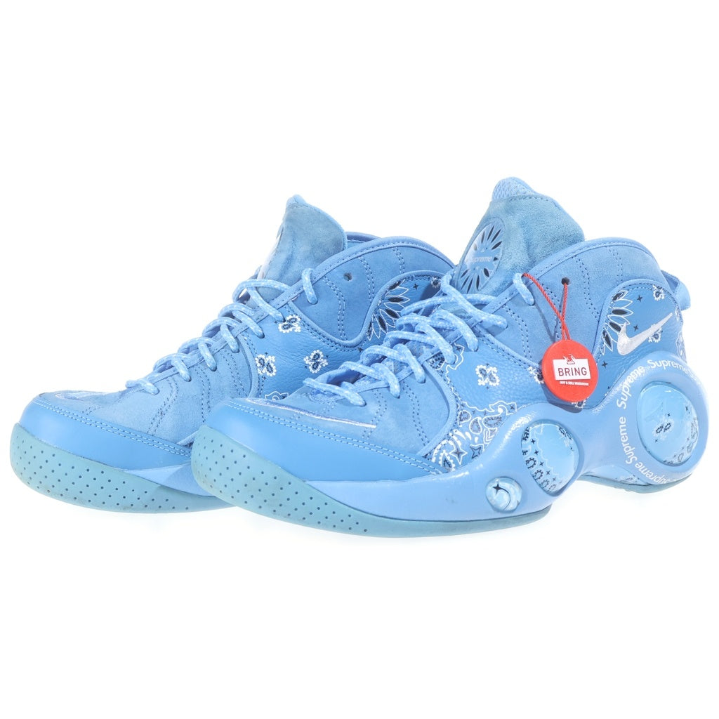 NIKE(ナイキ) 22SS ×SUPREME AIR ZOOM FLIGHT 95 シュプリーム エアズーム フライト ユニバーシティ ローカットスニーカー ブルー US8/26cm DJ8604-400