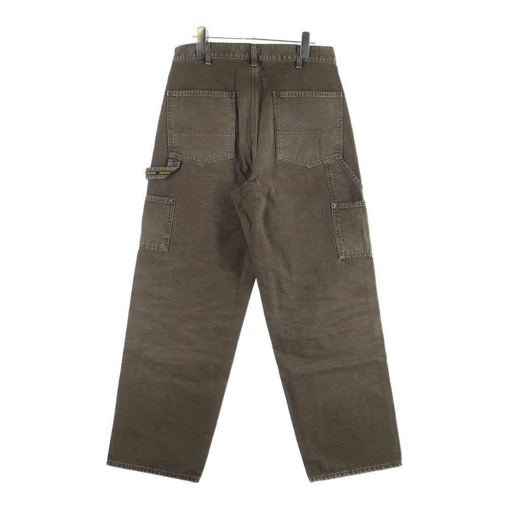 SUPREME(シュプリーム) Worn Double Knee Painter Pant ウォーンダブルニーペインターパンツ ブラウン