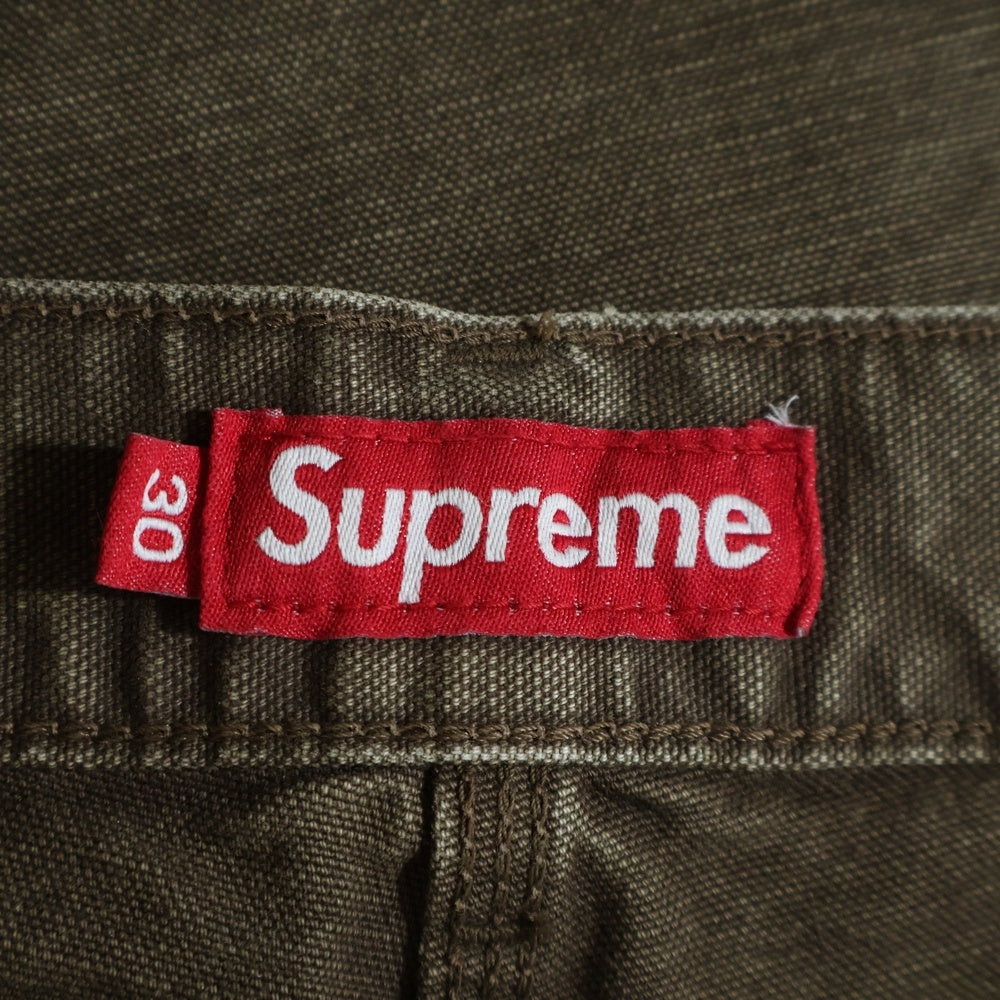 SUPREME(シュプリーム) Worn Double Knee Painter Pant ウォーンダブルニーペインターパンツ ブラウン