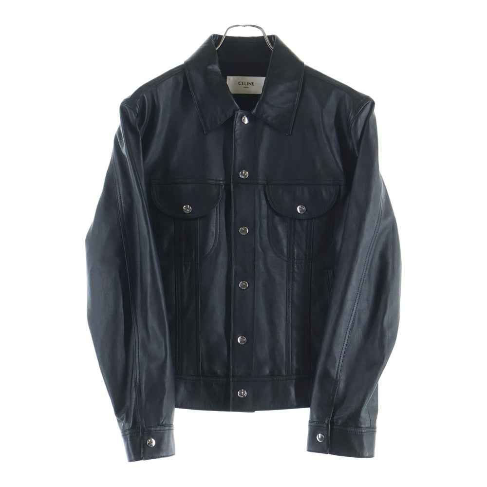 CELINE(セリーヌ) 23SS ソフトラムスキン トラッカー レザージャケット