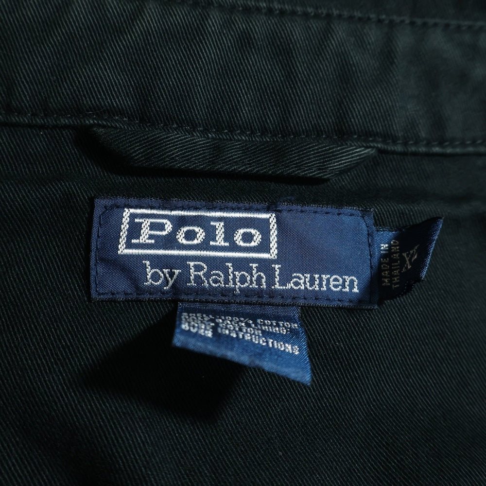 POLO RALPH LAUREN(ポロラルフローレン) 90S VINTAGE ボニーエンブロイダリー コットン スイングトップ ヴィンテージ ジャケット ブラック
