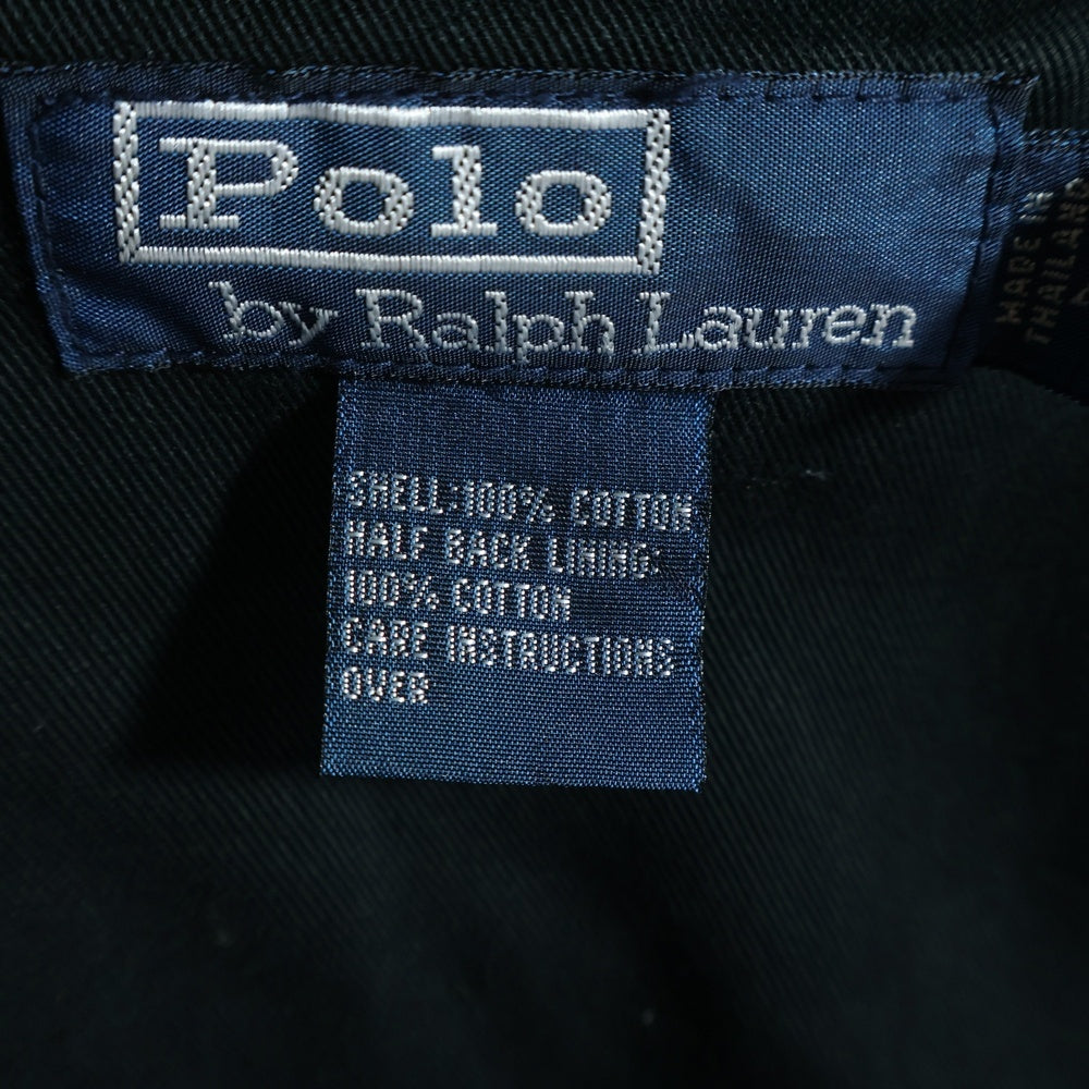 POLO RALPH LAUREN(ポロラルフローレン) 90S VINTAGE ボニーエンブロイダリー コットン スイングトップ ヴィンテージ ジャケット ブラック