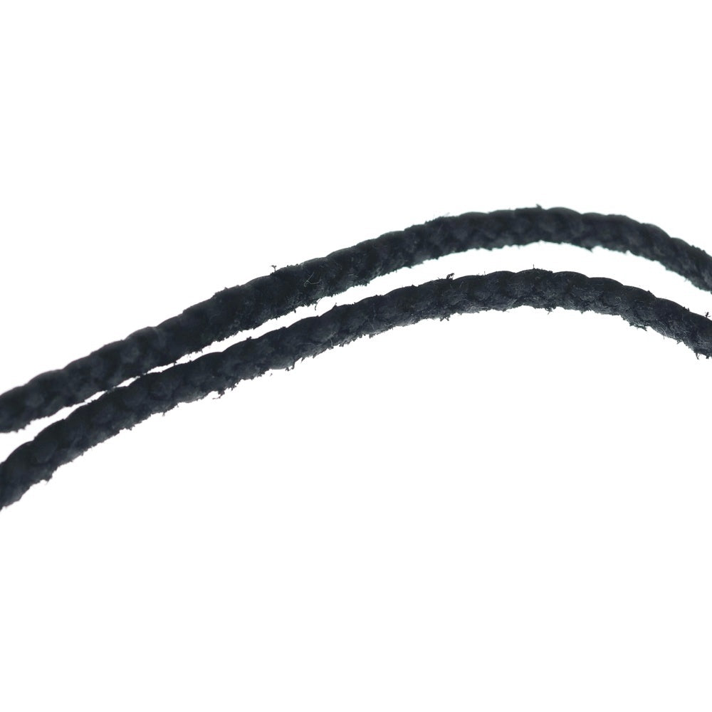 CHROME HEARTS(クロムハーツ) LEATHER BRAID SCROLL ネックレス レザーブレイドネックレス ブラック/シルバー BCA377
