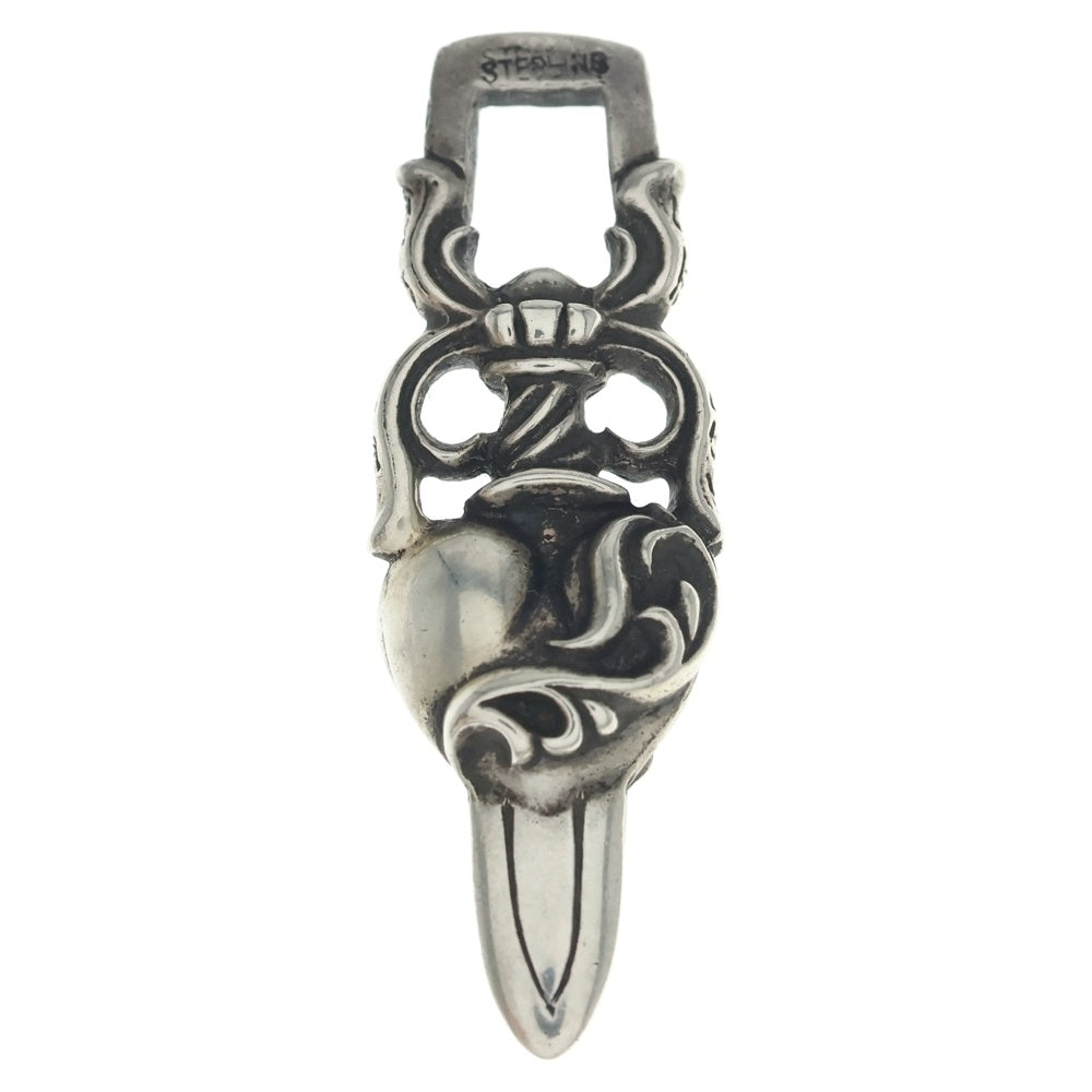 CHROME HEARTS(クロムハーツ) DAGGER HEART ダガーハート ペンダントトップ シルバー BCA243