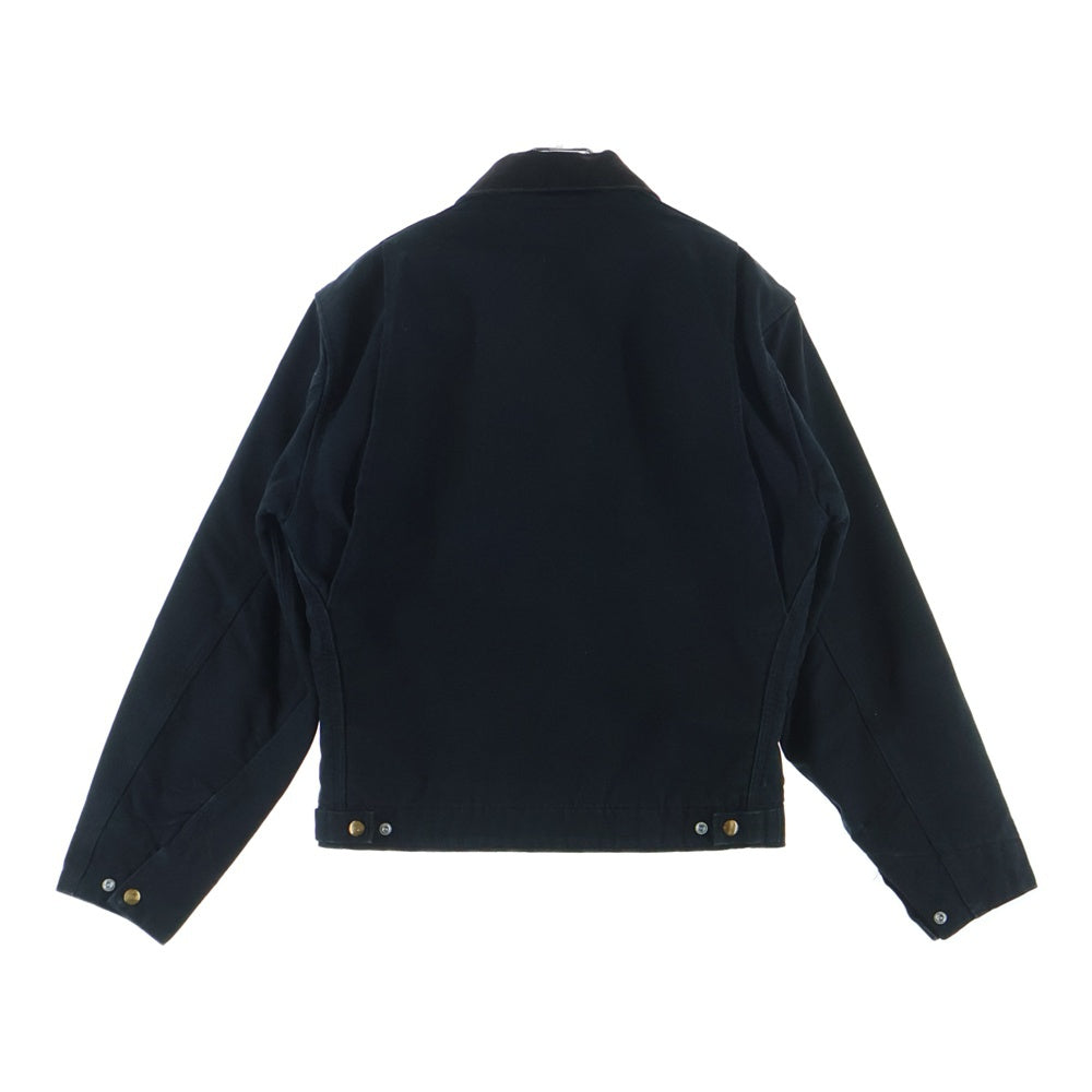 CARHARTT(カーハート) DETROIT JACKET USA製 ロゴデザイン ダック地 裏地ブランケット ワーク デトロイトジャケット ブラック J001-BLK