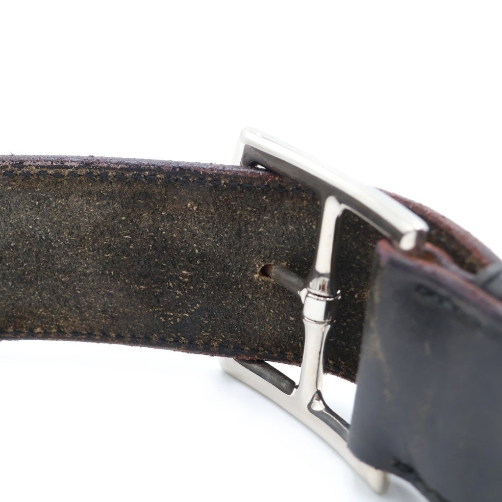HERMES(エルメス) エトリヴィエール レザーベルト ブラック 〇Y刻印