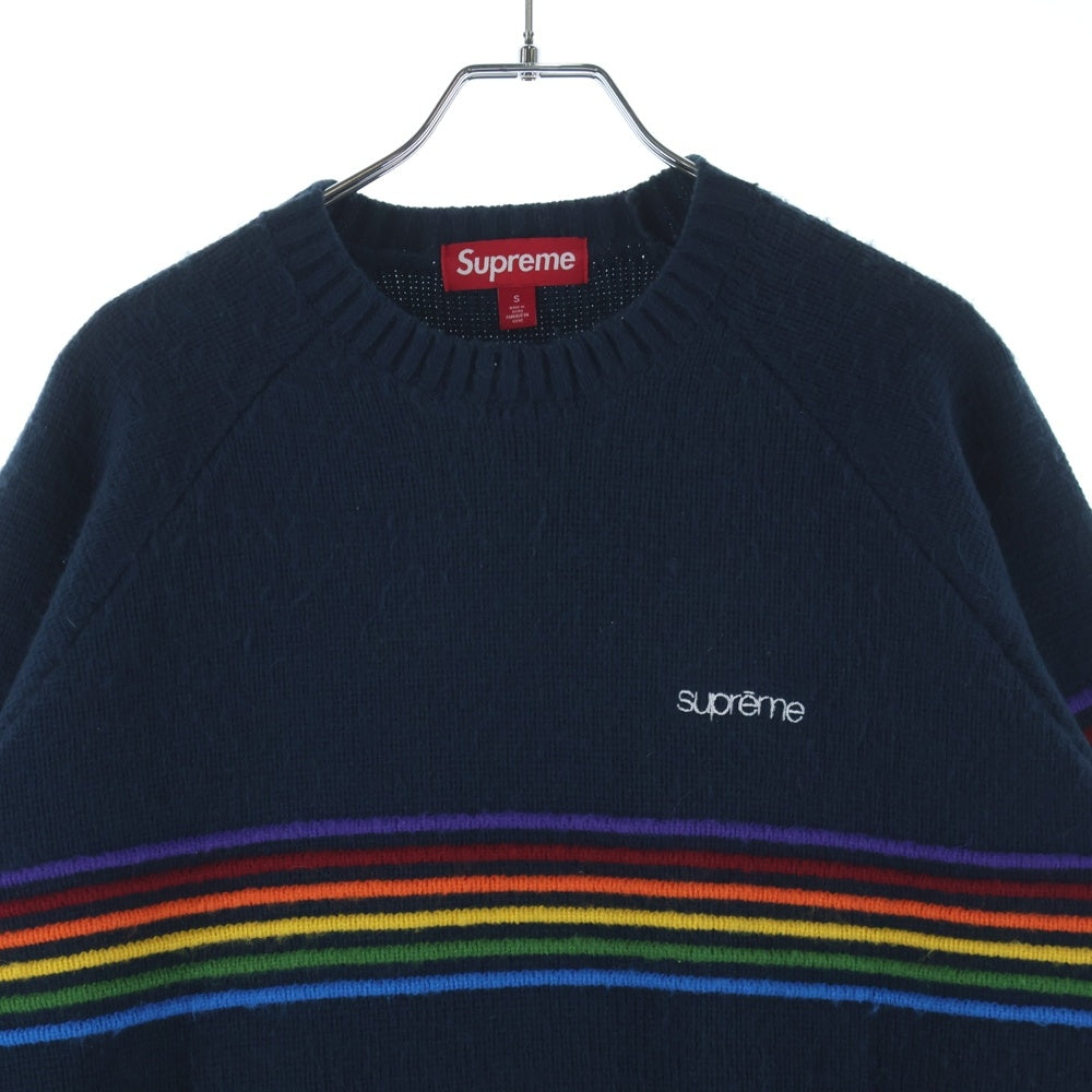 SUPREME(シュプリーム) 26SS Raised Striped Sweater レイズドストライプ ニットセーター ネイビー