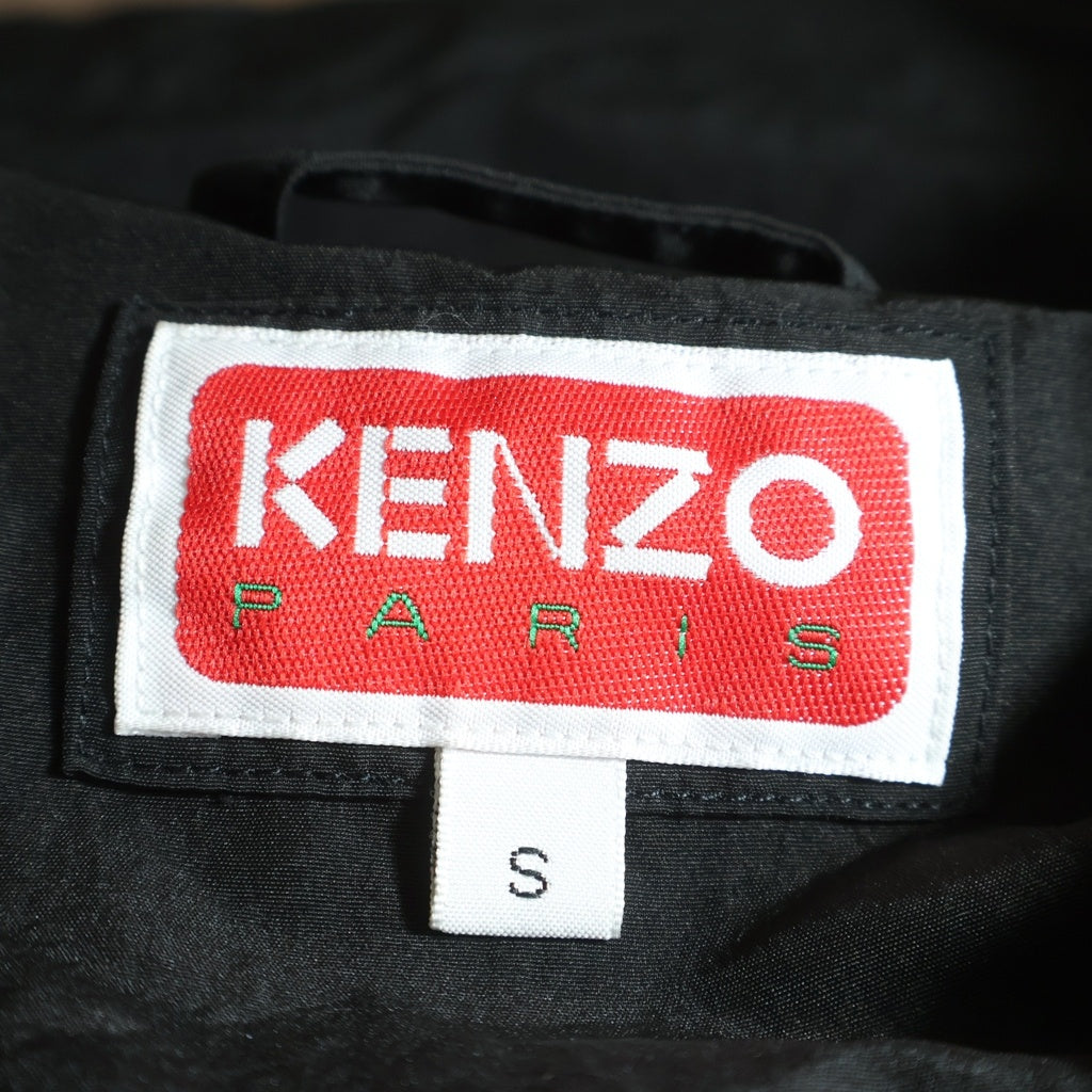KENZO(ケンゾー) Zip Up Hooded Winbreaker Jacket ジップ アップ フーデッド ウィンブレーカー ジャケット ブラック FD55BL1579NF