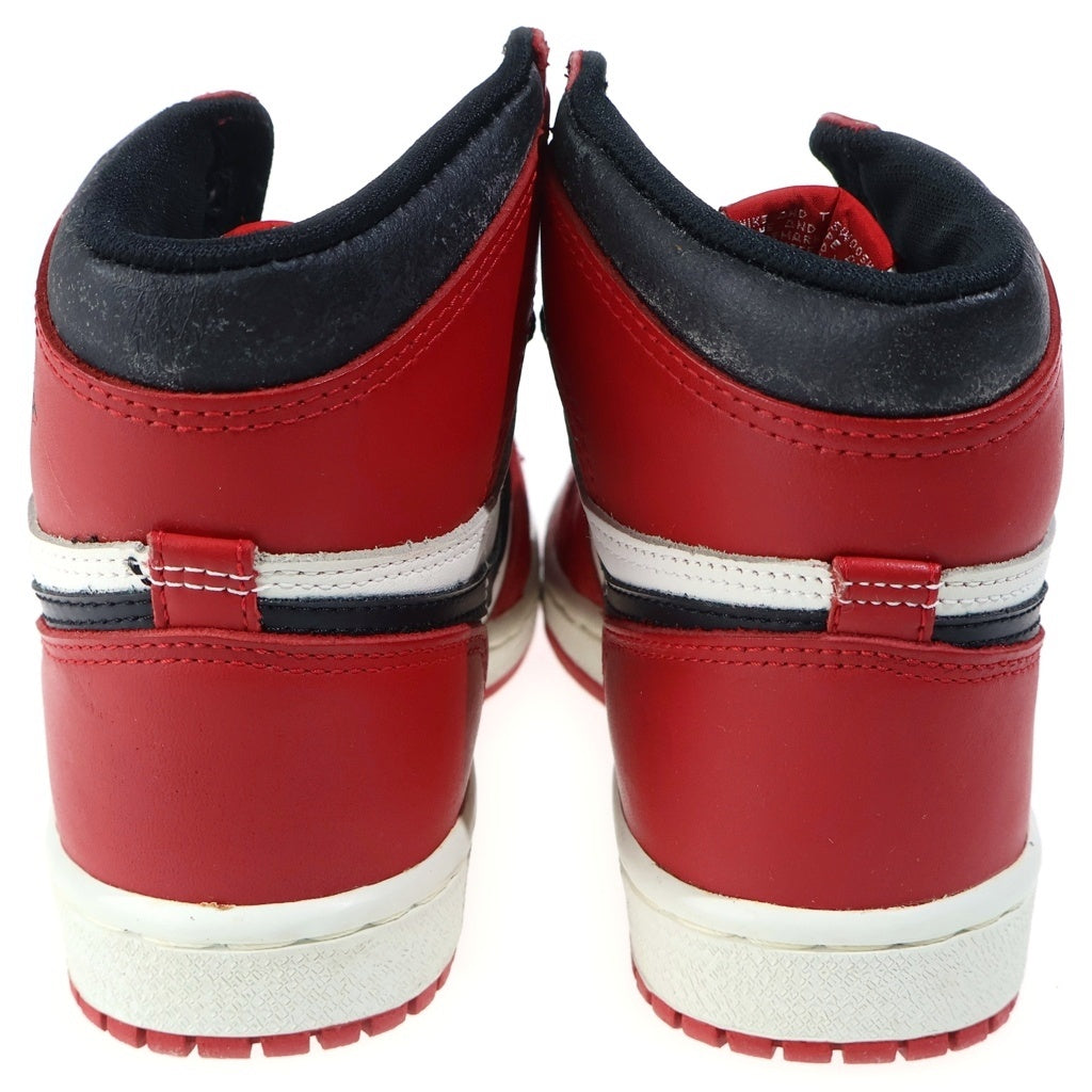 NIKE(ナイキ) 【観賞用1985年製】 AIR JORDAN 1 CHICAGO HIGH OG エアジョーダン1 シカゴ ハイカットスニーカー レディース レッド/ホワイト US6/24cm